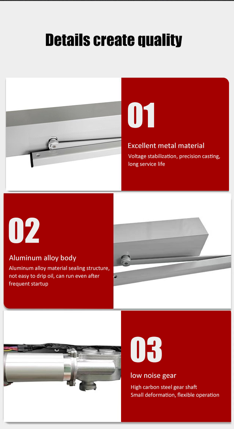 Automatic Swing Door Opener With Wireless Push Button 110V-240V And 150KG Holding Force (4)